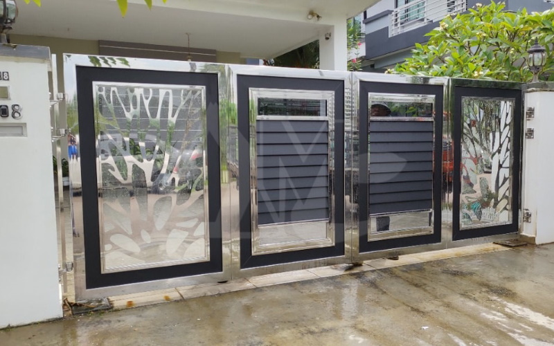 Folding Stainless Steel Gate